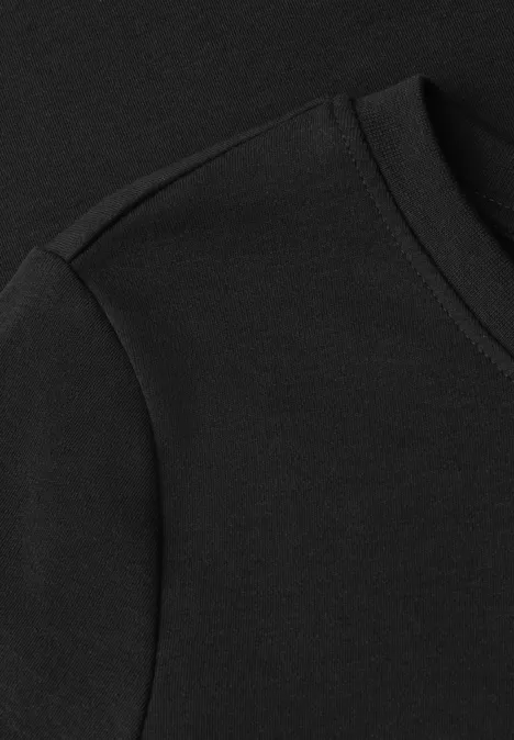 Basic T-Shirt aus reiner Baumwolle deep bound green