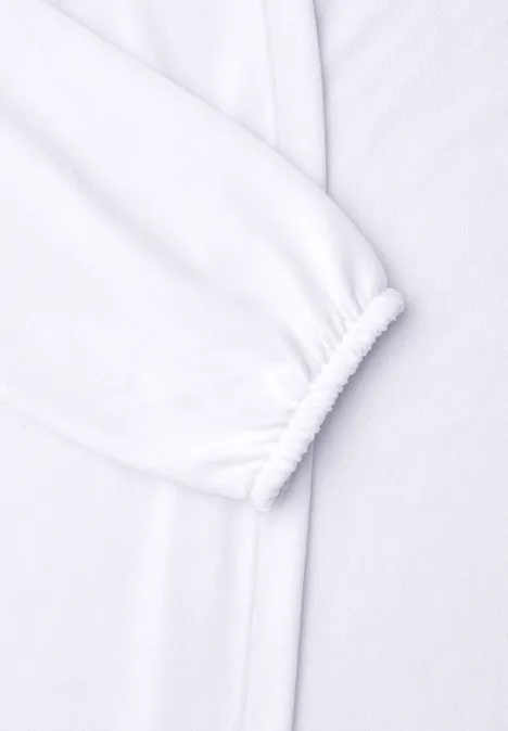 Langarm Jacke in offener Passform White