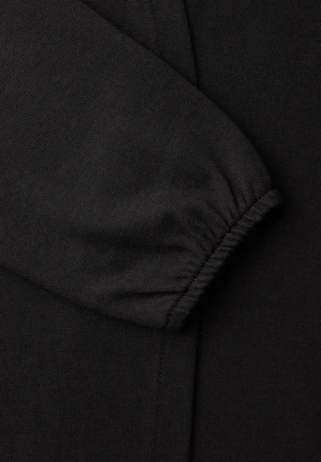 Langarm Jacke in offener Passform Black