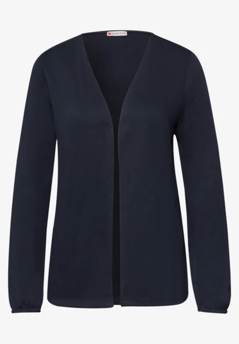 Veste à manches longues, coupe ouverte shadowed navy Veste à manches longues, coupe ouverte shadowed navy