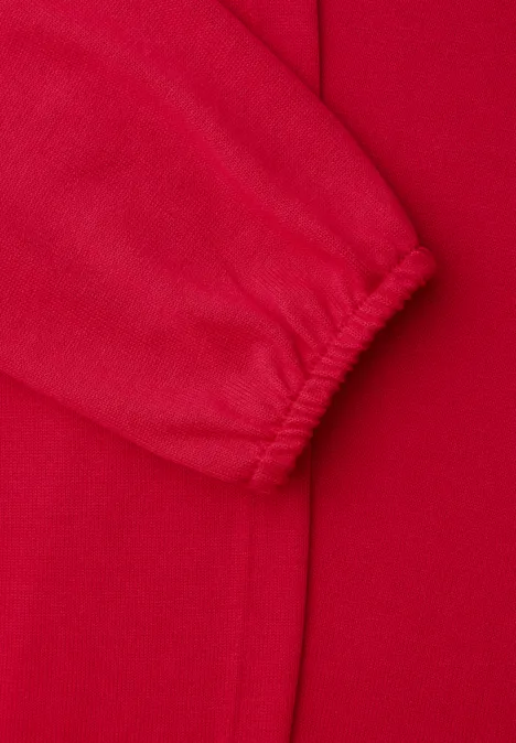 Langarm Jacke in offener Passform salsa red