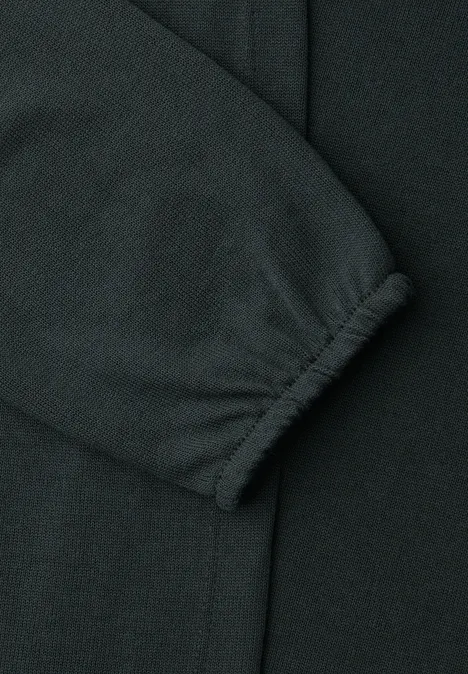 Langarm Jacke in offener Passform deep bound green