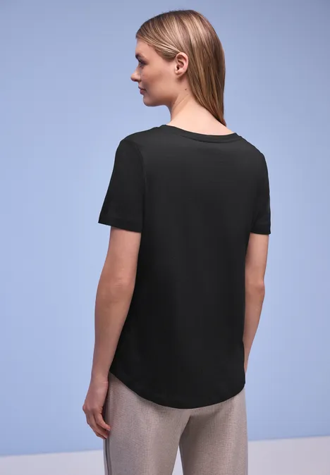 T-shirt long Black T-shirt long Black