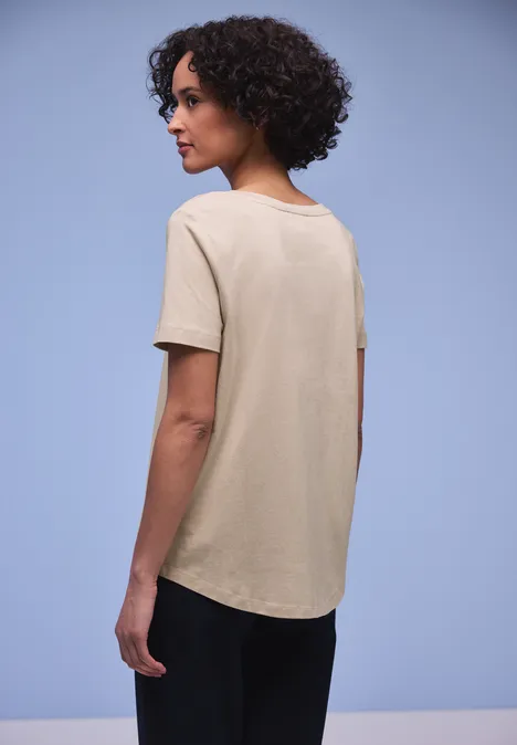 T-shirt long clay sand T-shirt long clay sand