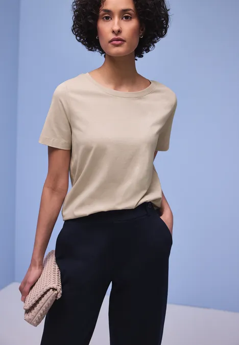 T-shirt long clay sand T-shirt long clay sand