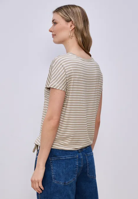 T-shirt à rayures timeless beige T-shirt à rayures timeless beige