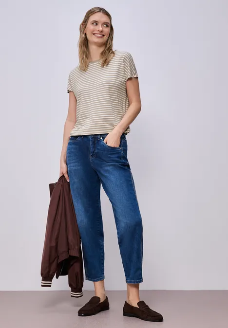 T-shirt à rayures timeless beige T-shirt à rayures timeless beige