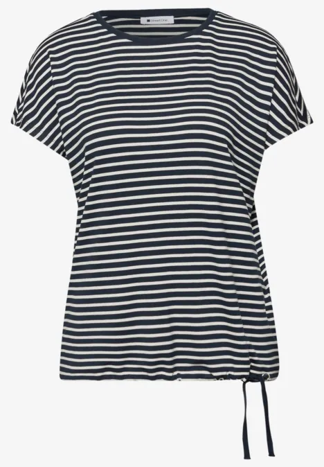 T-shirt à rayures shadowed navy