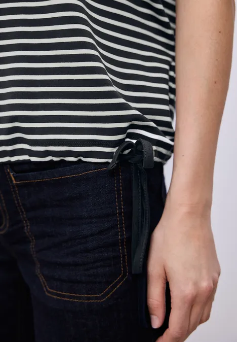 T-shirt à rayures shadowed navy