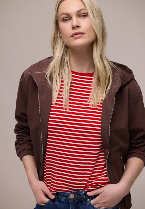 T-shirt à rayures salsa red T-shirt à rayures salsa red