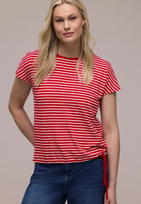 T-shirt à rayures salsa red T-shirt à rayures salsa red