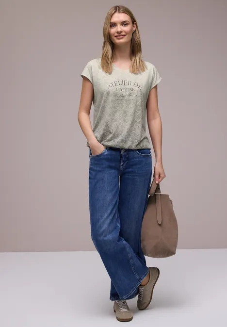 Dropped Shoulder Shirt im Ausbrenner-Look clay taupe