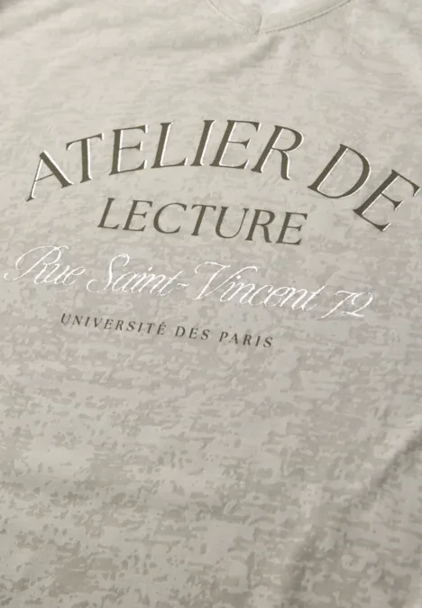 Dropped Shoulder Shirt im Ausbrenner-Look clay taupe