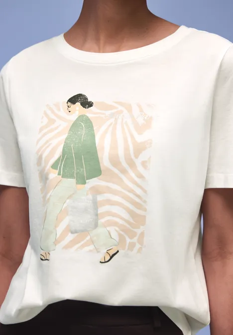 T-shirt avec Partprint off white T-shirt avec Partprint off white