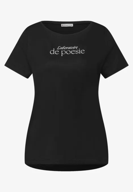 T-shirt avec wording Black T-shirt avec wording Black