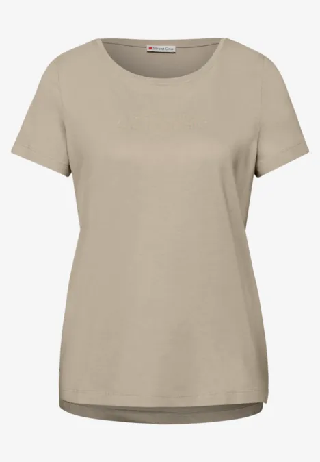 T-shirt avec wording timeless beige T-shirt avec wording timeless beige