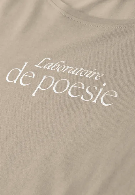 T-shirt avec wording timeless beige T-shirt avec wording timeless beige