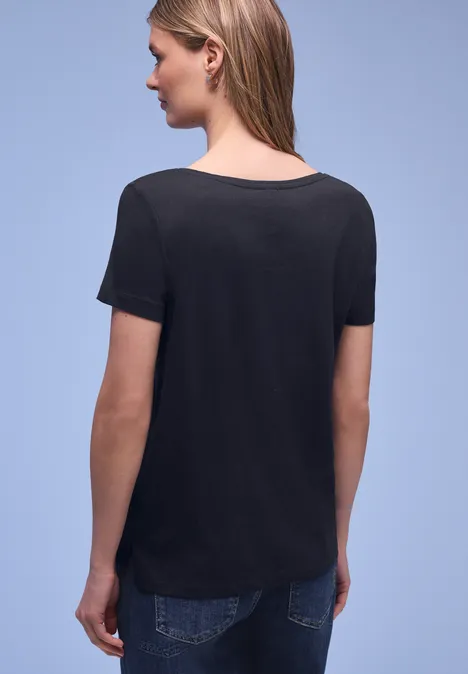 T-shirt avec wording shadowed navy T-shirt avec wording shadowed navy