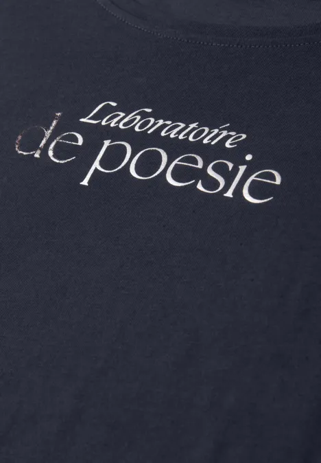 T-shirt avec wording shadowed navy T-shirt avec wording shadowed navy