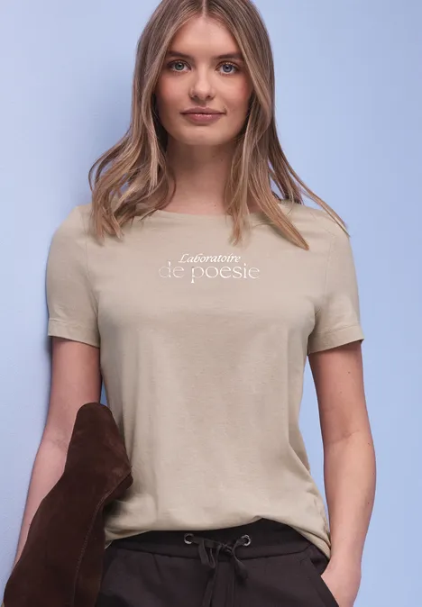 T-shirt avec wording clay sand T-shirt avec wording clay sand