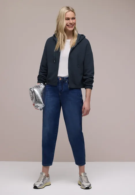 Veste courte à capuche shadowed navy