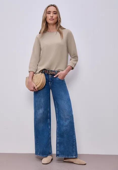 T-shirt en couleur unie morning beige