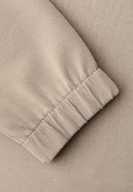 T-shirt en couleur unie morning beige