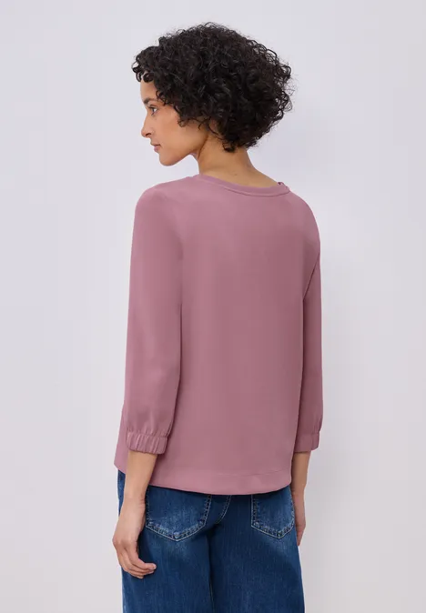 Shirt in effen kleur clouded blush