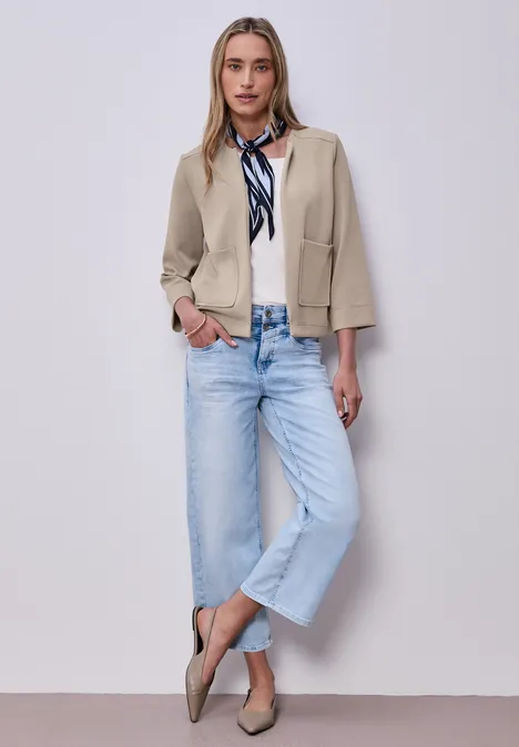 Veste look soie morning beige Veste look soie morning beige