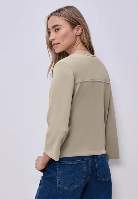 Veste look soie timeless beige Veste look soie timeless beige
