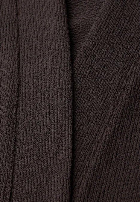 Veste à manches longues, coupe allongée espresso brown