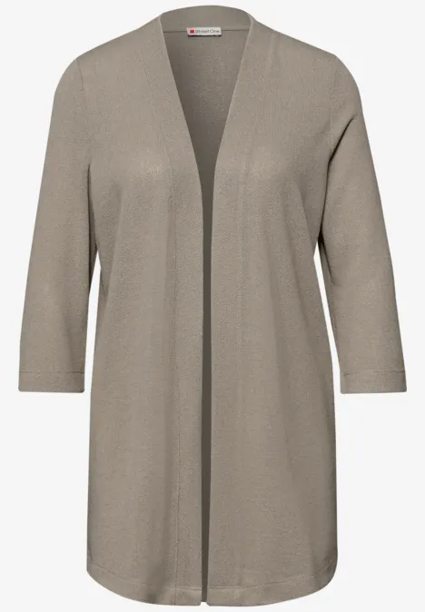 Veste à manches longues, coupe allongée timeless beige Veste à manches longues, coupe allongée timeless beige