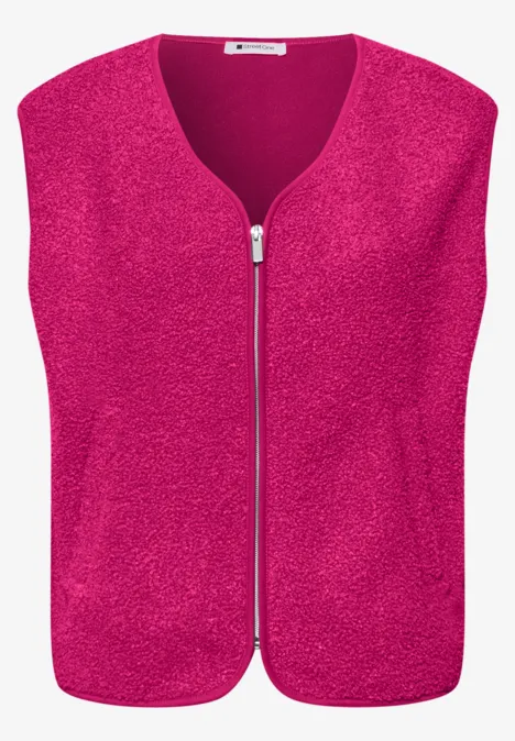 Vest met rits magenta dream