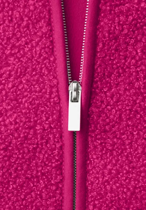 Vest met rits magenta dream