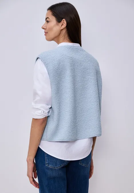 Vest met rits calm blue Vest met rits calm blue