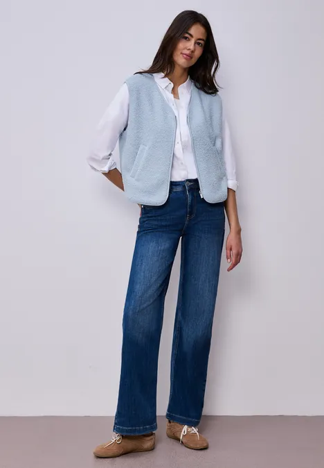 Vest met rits calm blue Vest met rits calm blue