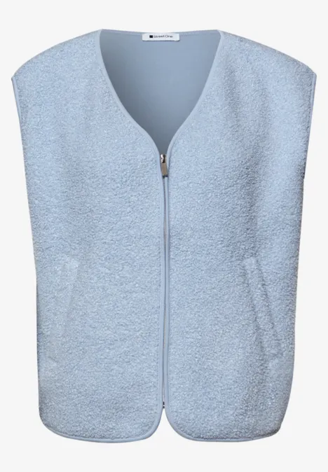 Vest met rits calm blue Vest met rits calm blue