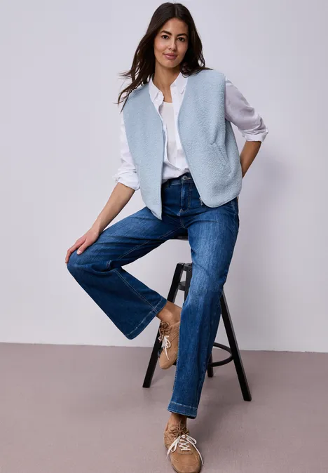 Vest met rits calm blue Vest met rits calm blue