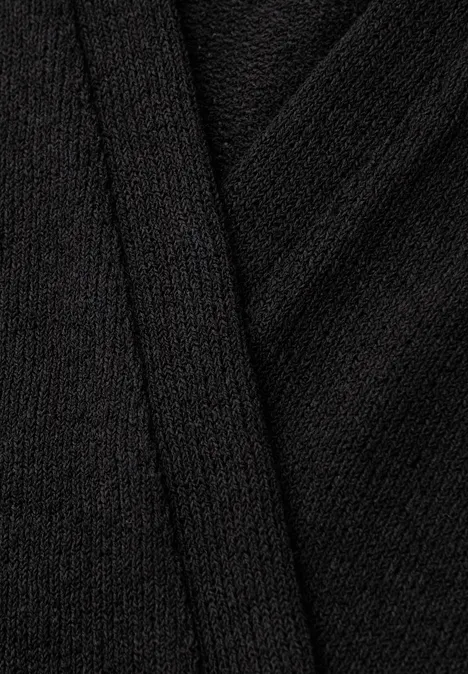 Veste à manches longues en look tricot Black Veste à manches longues en look tricot Black