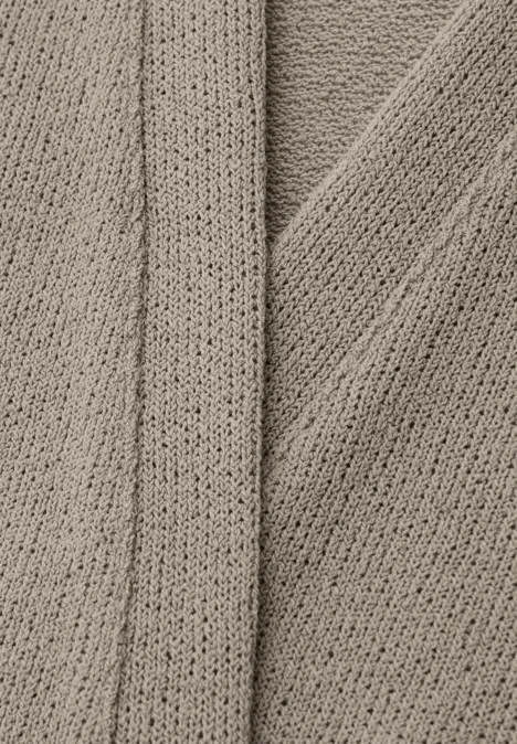 Veste à manches longues en look tricot timeless beige Veste à manches longues en look tricot timeless beige