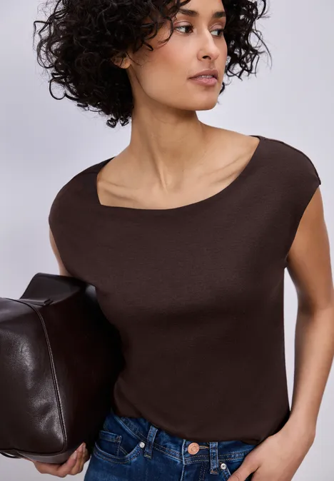 Koszulka Basic espresso brown