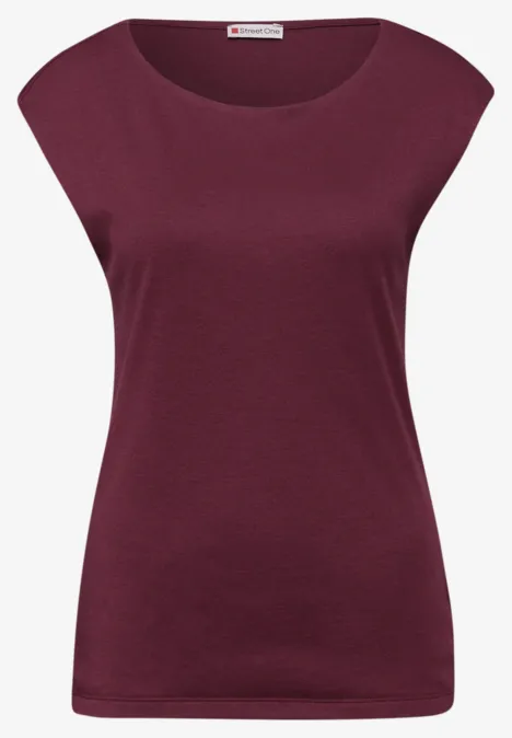 Koszulka Basic truffle red