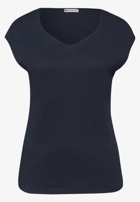T-shirt sans manches avec encolure en diamant shadowed navy T-shirt sans manches avec encolure en diamant shadowed navy