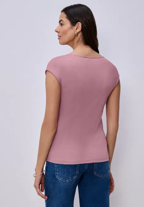 Ärmelloses Shirt mit Diamantausschnitt clouded blush Ärmelloses Shirt mit Diamantausschnitt clouded blush