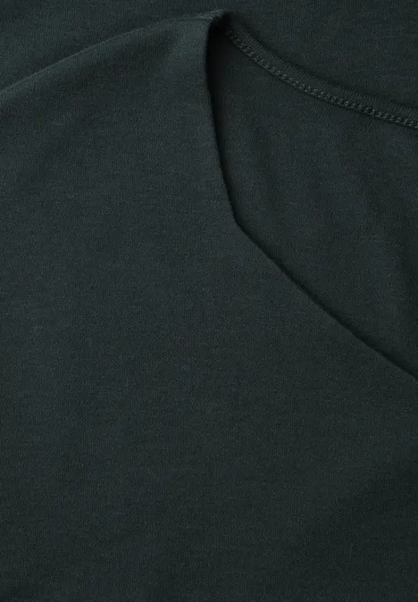 T-shirt sans manches avec encolure en diamant deep bound green T-shirt sans manches avec encolure en diamant deep bound green