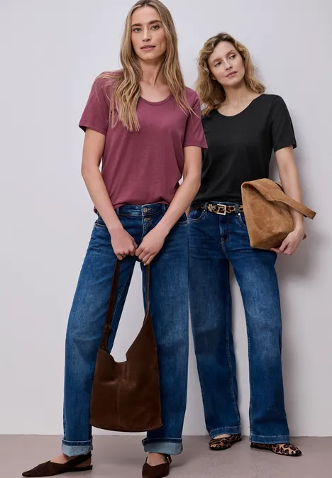 T-shirts basiques en pack de 2 black/dark clouded blush T-shirts basiques en pack de 2 black/dark clouded blush