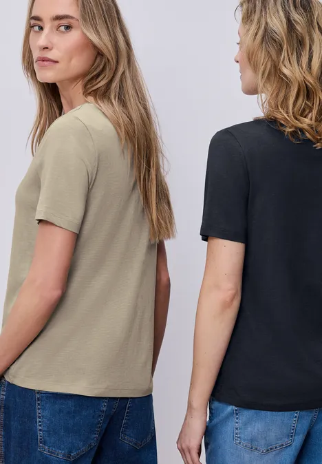 T-shirts basiques en pack de 2 shadowed navy/timeless beige T-shirts basiques en pack de 2 shadowed navy/timeless beige