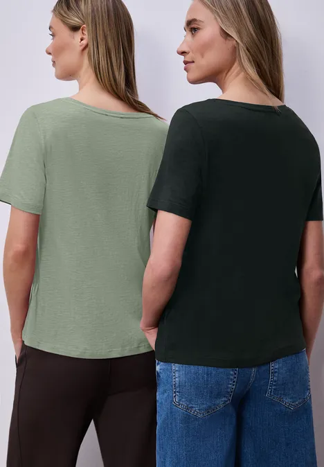 T-shirts basiques en pack de 2 mint leaf/deep bound green T-shirts basiques en pack de 2 mint leaf/deep bound green