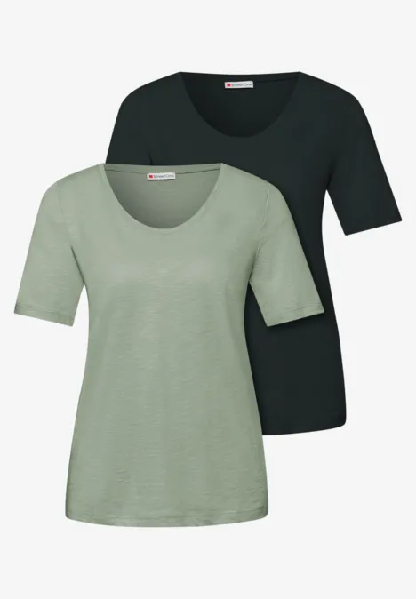 T-shirts basiques en pack de 2 mint leaf/deep bound green T-shirts basiques en pack de 2 mint leaf/deep bound green