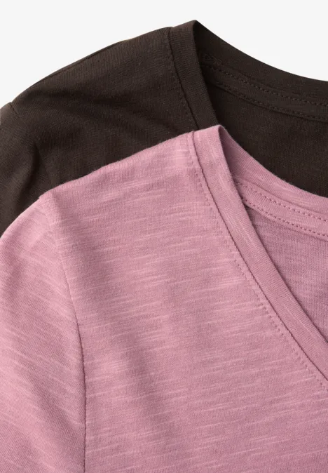 T-shirts basiques en pack de 2 espresso brown/clouded blush T-shirts basiques en pack de 2 espresso brown/clouded blush